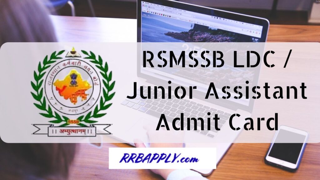 RSMSSB LDC Admit Card 2024, Exam Date Update & also the Direct Link to Hall Ticket is shared here for the applicants on this page.
