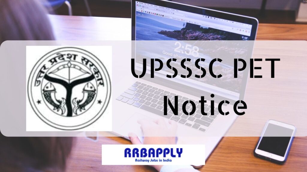 UPSSSC PET Notification 2024