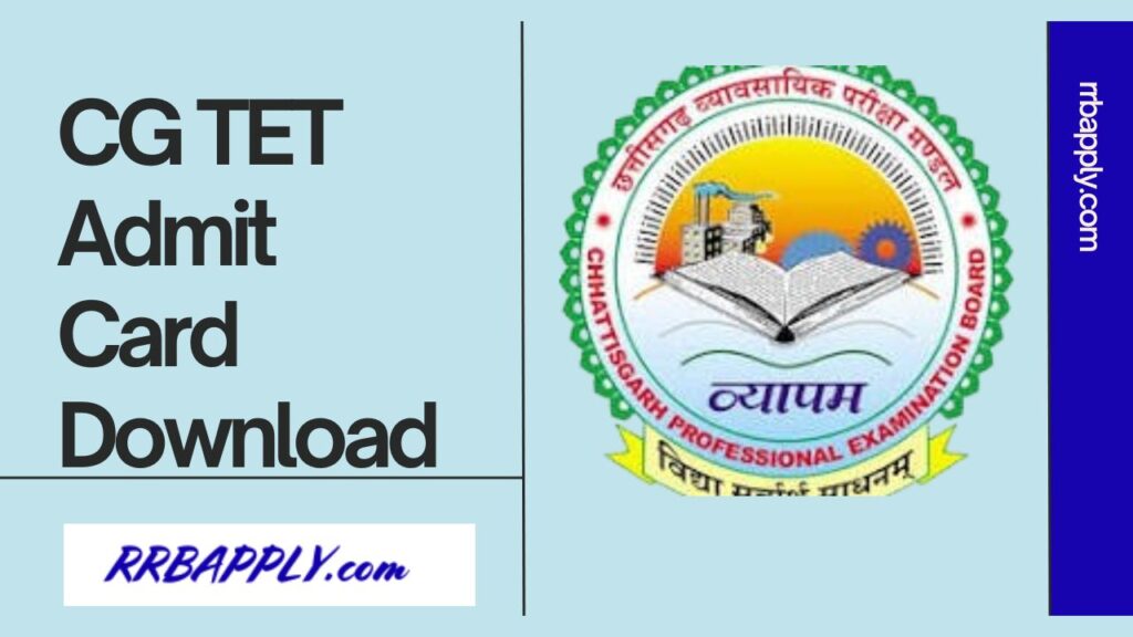 CG TET Admit Card 2024 Out, Download vyapam.cgstate.gov.in CGTET 2024 Hall Ticket through the direct link shared on this page.