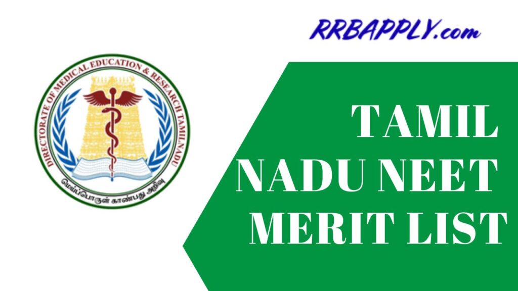 TN NEET Merit List 2024 [Released], Check Tamil Nadu MBBS / BDS Rank