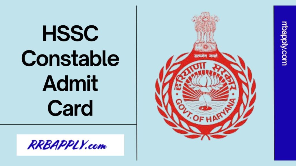 Haryana Police Constable Admit Card 2024, HSSC Police Constable Exam Date and Hall Ticket Direct Link is shared here for aspirants.