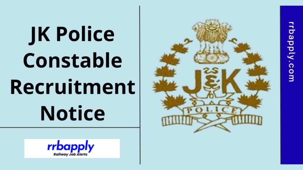 JK Police Constable Recruitment 2024 Notification Details Like Eligibility, Vacancy & Online Application link is shared on this page for all.