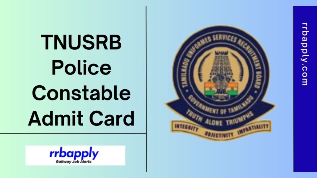 TNUSRB Police Constable Admit Card 2024: Check Tamil Nadu Police Constable Hall Ticket Direct Link with Download Steps shared on this page.