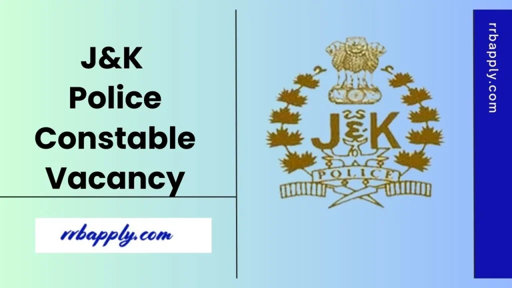 JK Police Constable Recruitment 2026 Notification Details Like Eligibility, Vacancy & Online Application link is shared on this page for all.