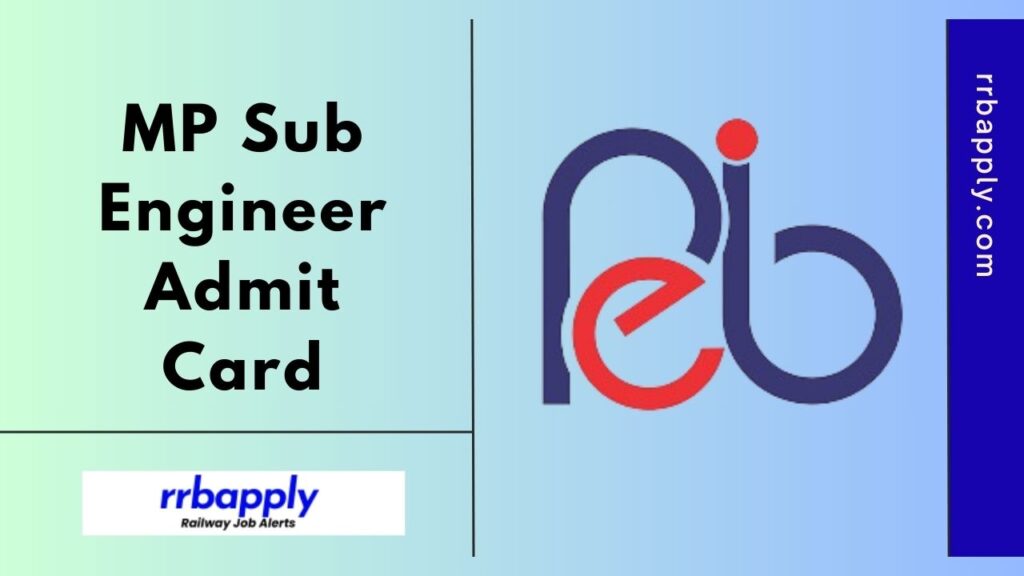 MP Sub Engineer Admit Card 2024: MPESB Sub Engineer Group 3 Admit Card Direct Download Link is shared on this page for the aspirants.