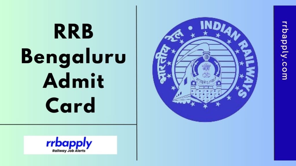 RRB Bangalore Admit Card 2024, JE / Junior Engineer CBT 1 Call Letter Direct Link is shared on this page for the aspirants.