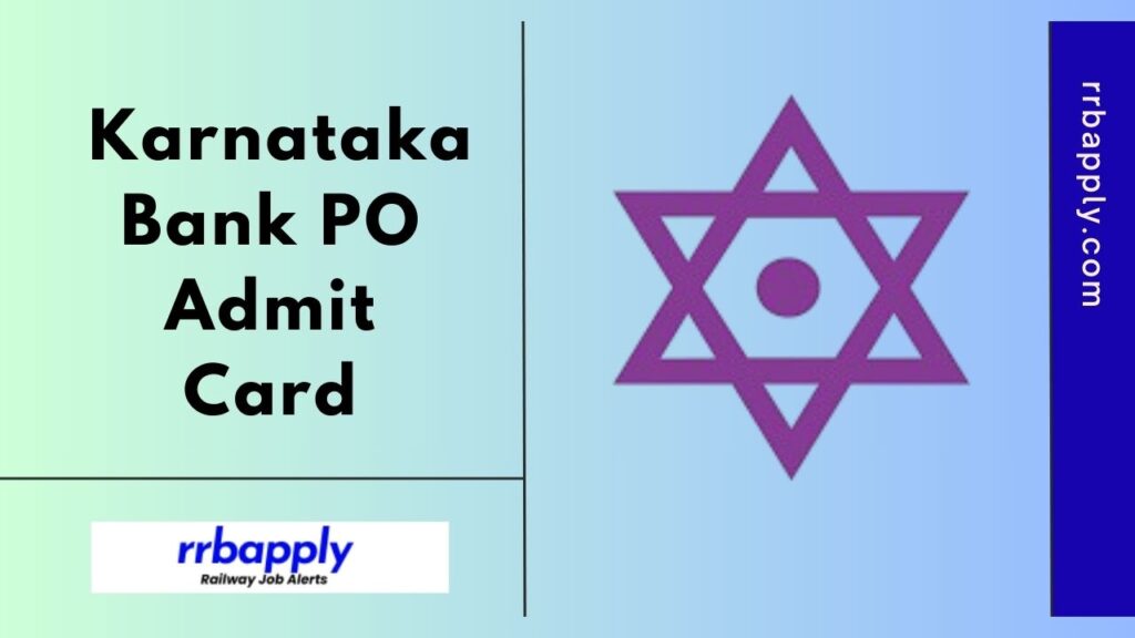 Karnataka Bank PO Admit Card 2024 for the Online Examination is released on 17th December 2024. Applicants can follow the direct link here.