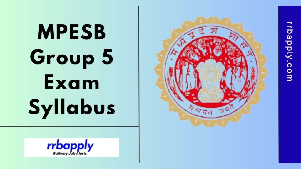 MPESB Group 5 Syllabus 2025 - Check MPESB Paramedical Vacancy for Staff Nurse, Pharmacist and other posts Online Exam Syllabus to prepare.