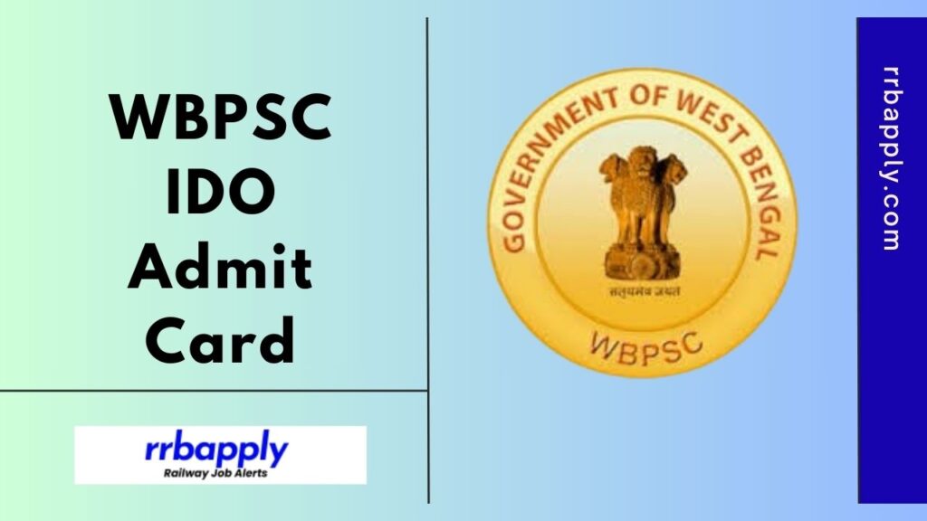 WBPSC IDO Admit Card 2025 for the Industrial Development Officer Written Examination / Interview can be easily downloaded from this page.