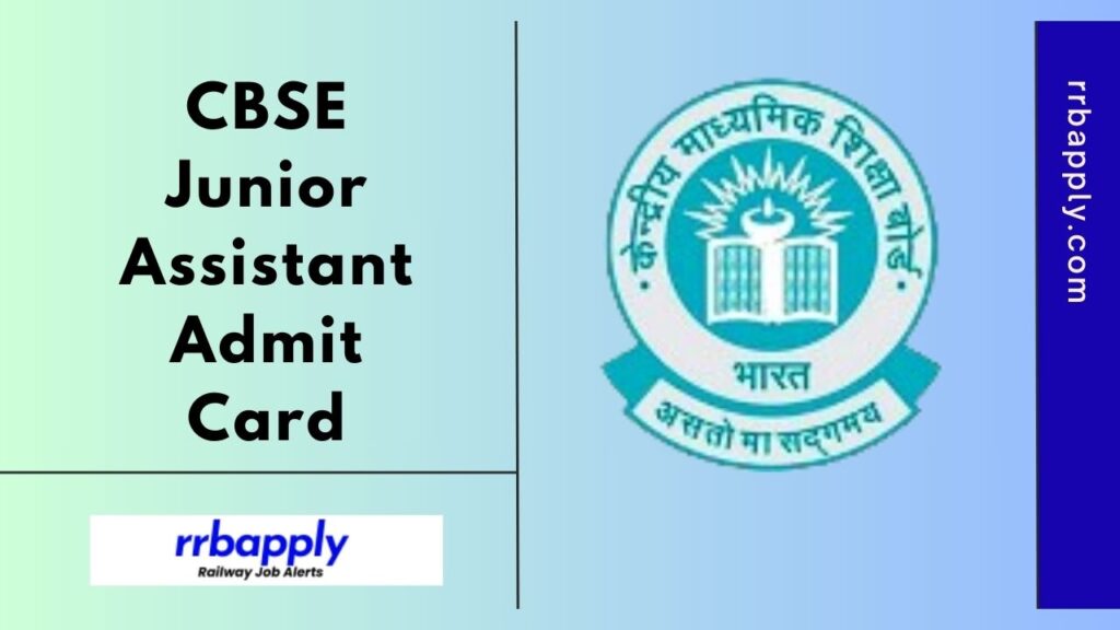 CBSE Junior Assistant Admit Card 2025 & Superintendent Call Letter for the Tier 1 or 2 Exam can be downloaded from this page by the aspirants.