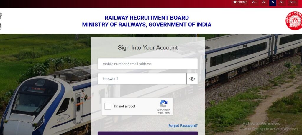 RRB Group D Application Link