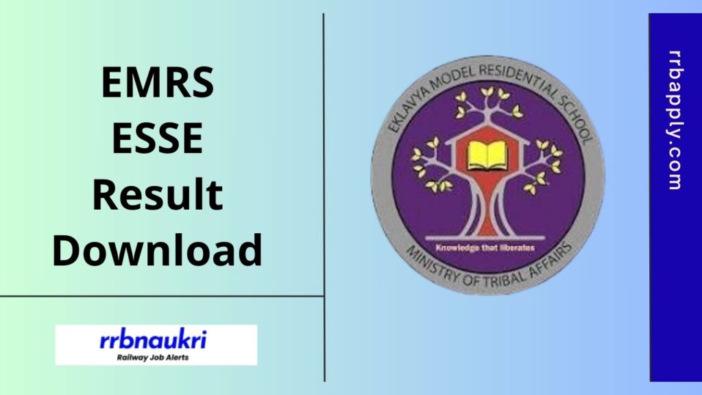 EMRS Result 2025 - ESSE TGT PGT JSA Accountant & Other Posts Result Link has been made available on this page for the convenience.