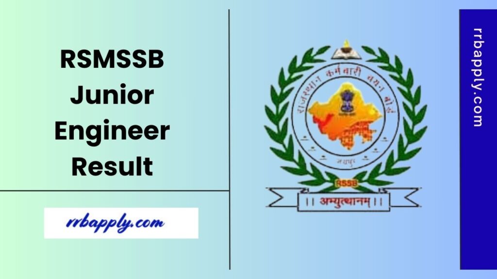 RSMSSB JE Result 2025, Rajasthan Junior Engineer Cutoff & Merit List PDF Direct Download Link is shared on this page for the aspirants.