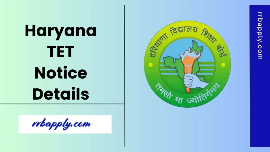 HTET Notification 2026: Check Haryana TET Notification Details Like Eligibility, Scheme, Paper Scheme & Application Form from this page.