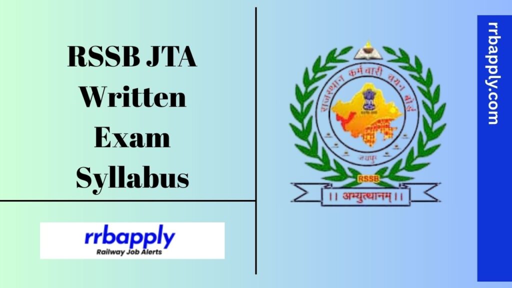 RSSB JTA Syllabus 2025 - Check RSMSSB Rajasthan Junior Technical Assistant Syllabus and Exam Pattern shared here to prepare for the exam.