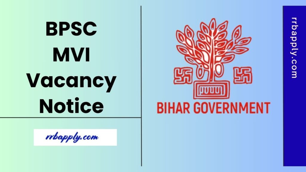 BPSC MVI Recruitment 2025 Notification for 28 Vacancies are out. Check the details of eligibility, vacancy & Apply Online Link shared here.