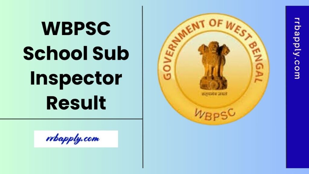 WBPSC School SI Result 2025, Cut Off marks and merit list can be easily checked through the direct link shared on this page for the intenders