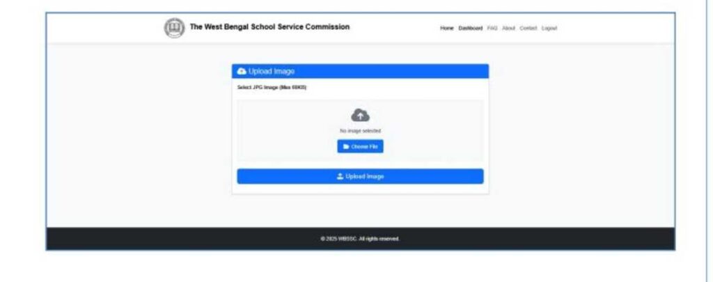 WBSSC SLST Apply Online Step 3 Upload Photo Signature