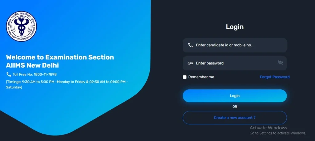 AIIMS NORCET Registration