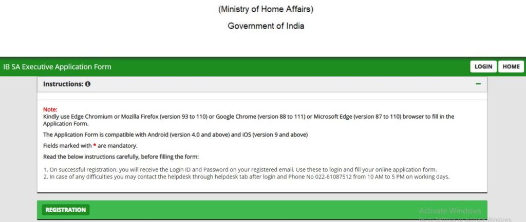 IB SA Apply Online Step 1 Registration Steps