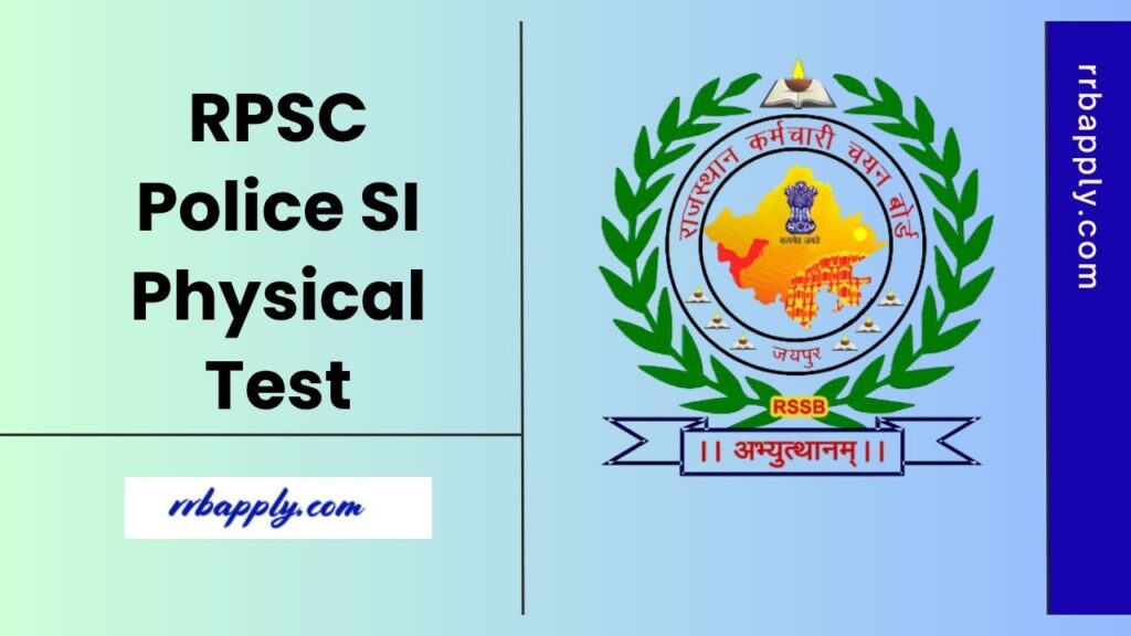 Rajasthan Police SI Physical Test 2025 sharing the PMT & PET Details are here. Interested Candidates can check this vital information here