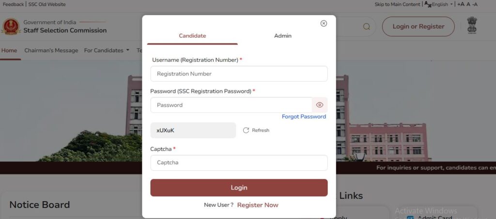 SSC CGL Exam City Intimation Slip Link