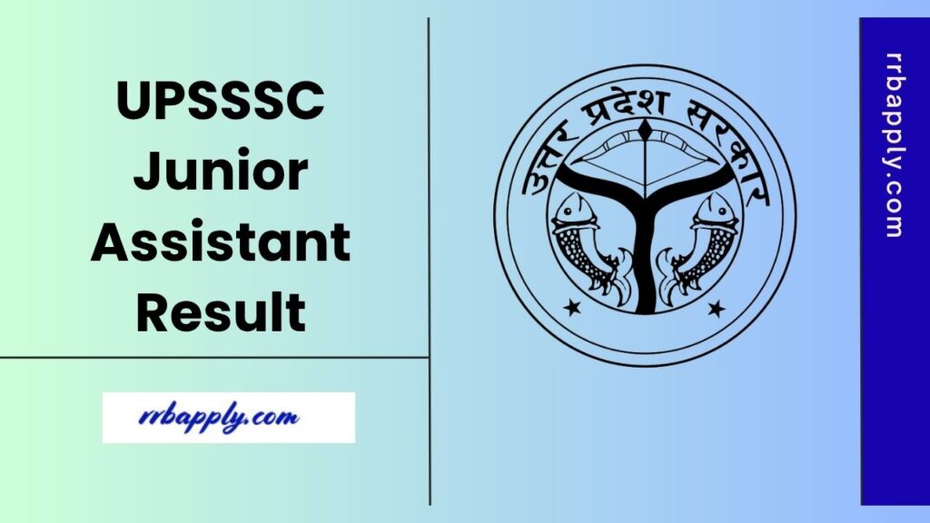 UPSSSC Junior Assistant Result 2025 is declared by the Uttar Pradesh Subordinate Services Selection Commission. Candidates can check it here