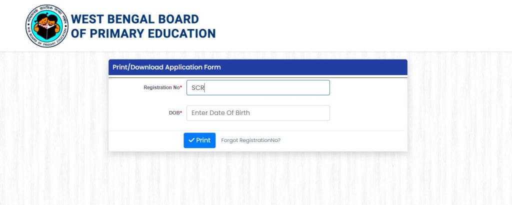 WB Primary Teacher Apply Online Step 3