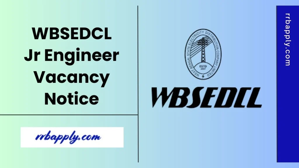 WBSEDCL JE Recruitment 2025, Apply Online Starts for 447 Junior Engineer & Assistant Manager Vacancies. Check Details from Here