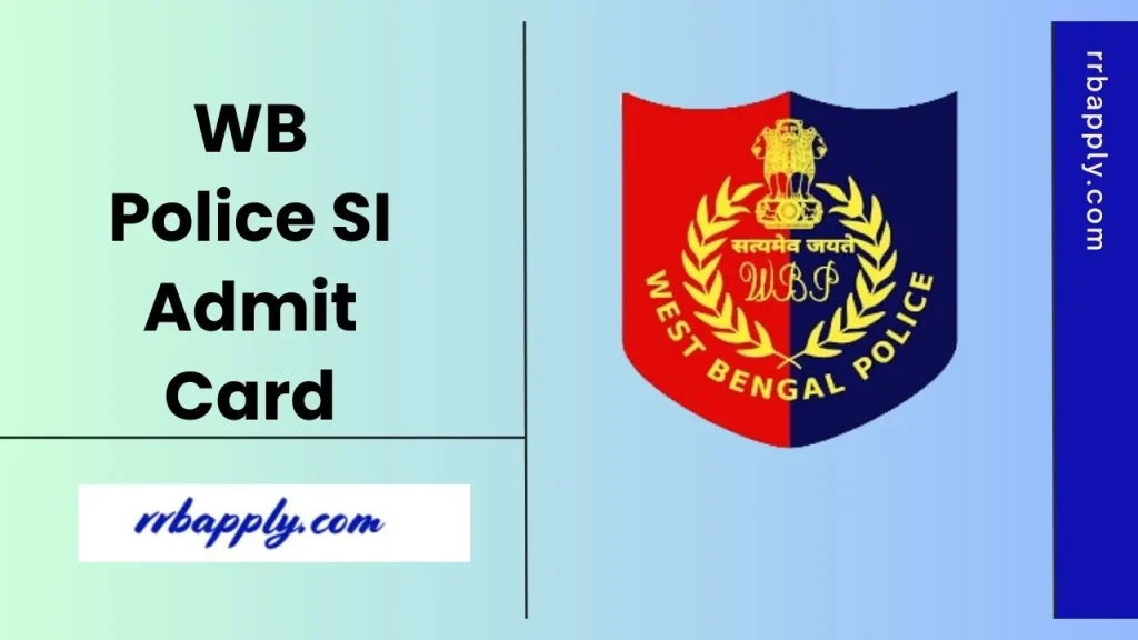 WB Police SI Admit Card 2025 for the Prelims /PMT / PET Exam & Exam Date Update is shared on this page for the aspirants convenience.