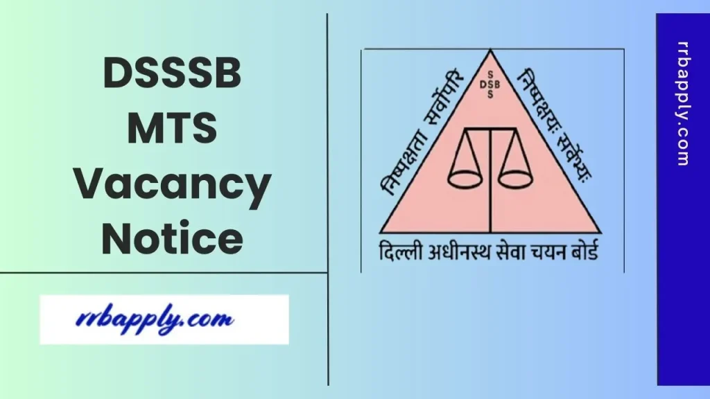 DSSSB MTS Recruitment 2026: Check Delhi DSSSB Multi Tasking Staffs Vacancy 2026 Notification Eligibility & Apply Online Link shared here