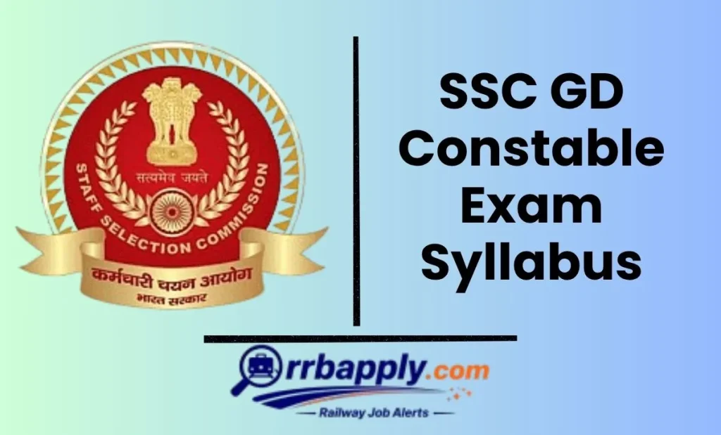 SSC GD Syllabus 2026, Constable General Duty Exam Pattern Info with the topics and also the detailed sub-topics for the CBE is shared here.