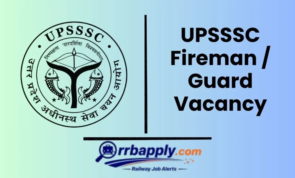 UPSSSC Fireman Recruitment 2026 Notification Details like Vacancy, Eligibility, Key Dates & Apply Online Process with the direct link is here