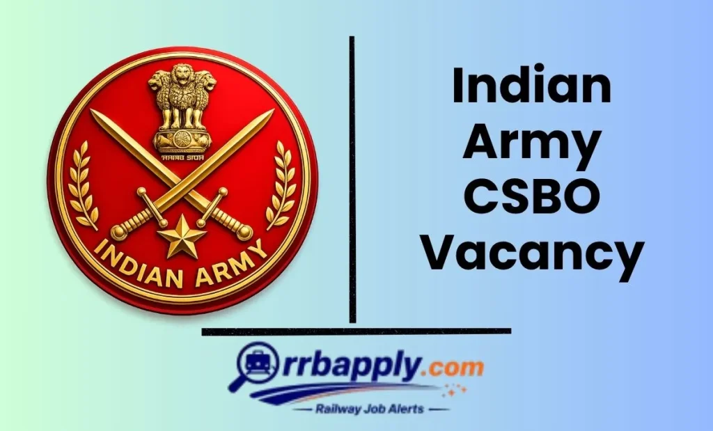Indian Army CSBO Recruitment 2026, Registration Starts for 190 Vacancies @ indianarmy.nic.in. Check the details from this page.