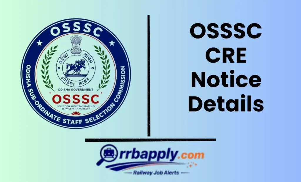 OSSSC CRE Recruitment 2026 Notification PDF, eligibility, vacancy, age limit, salary, application form direct link is shared here