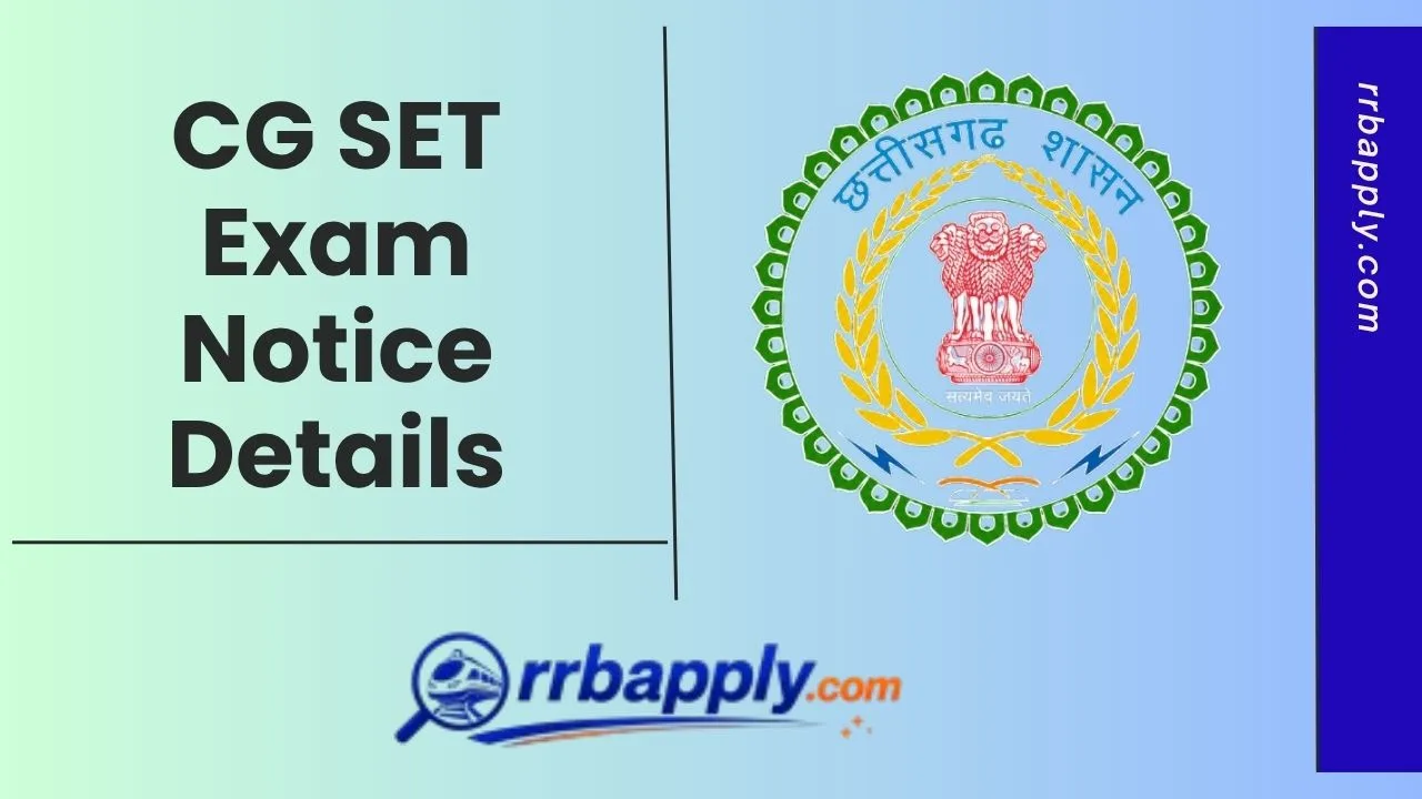 CG SET Notification 2026 Out, Apply Online Starts from July 23 @ cgssb.cgstate.gov.in. Check the details & Apply Online Link shared here.