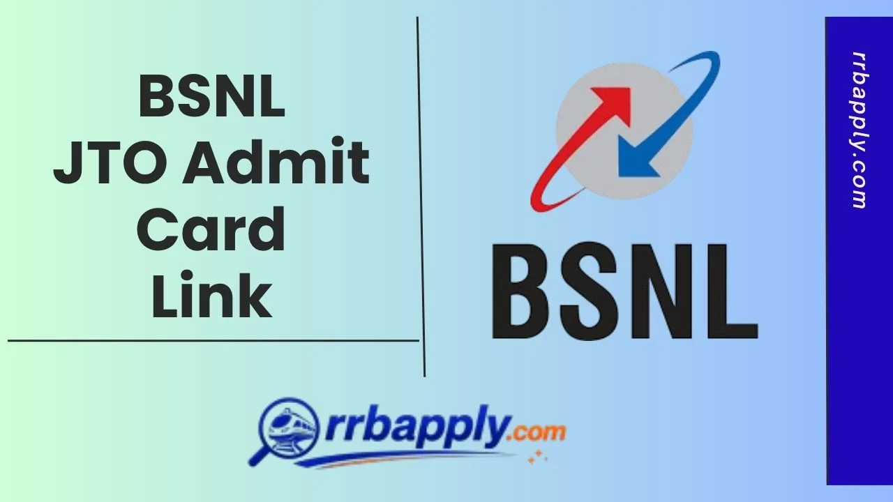 BSNL JTO Admit Card 2026 (Out), Online Exam Call Letter Direct Link in c/w Junior Telecom Officer Online Exam is shared on this page.