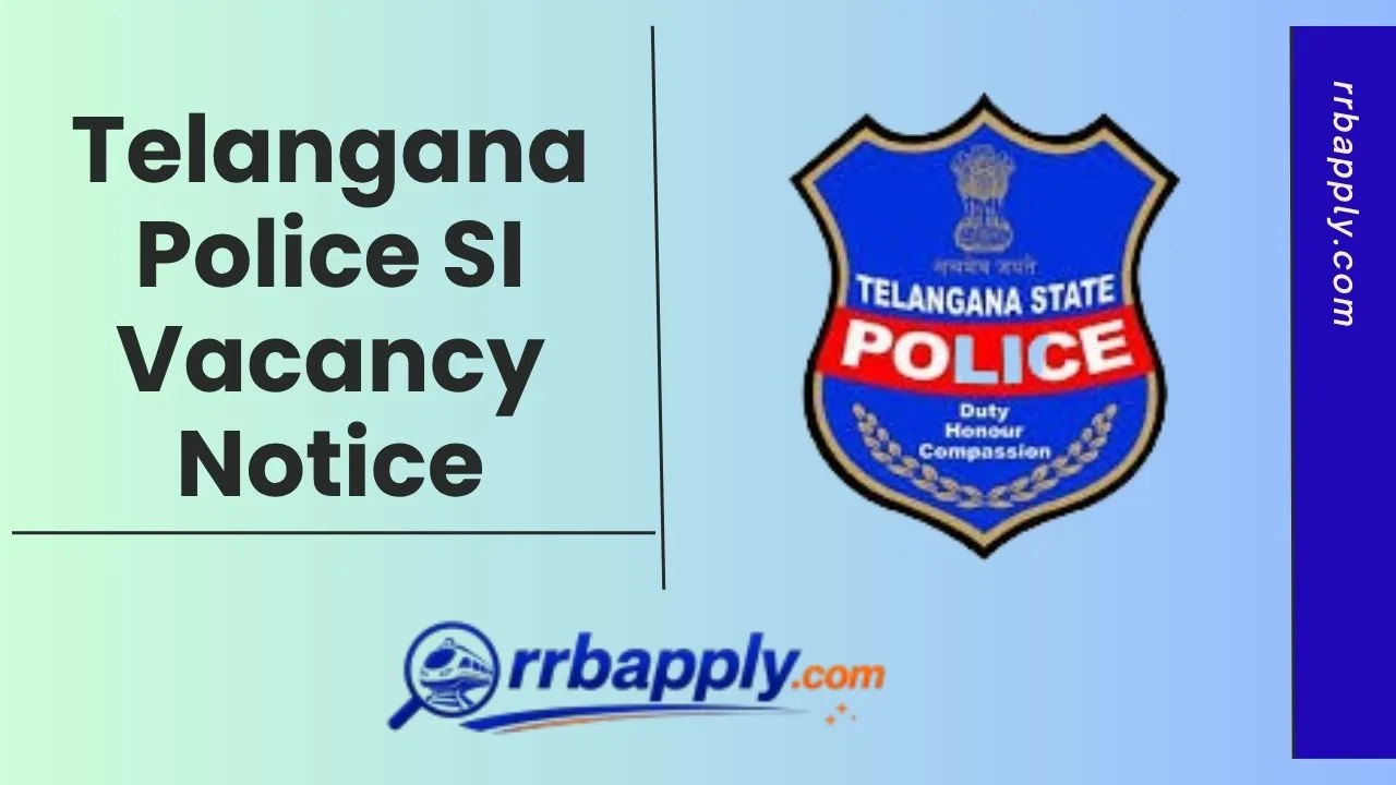 Telangana Police SI Recruitment 2026 - Check TSLPRB Police SI Recruitment 2026 Notification Details like Eligibility, Vacancy & Apply Online